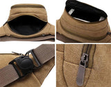 Casual Canvas Messenger Bags Waist Packs Purse Men Vintage Men Waist Bag