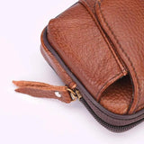 Leather Waist Bag for Men Fanny Pack Belt Bag Money Phone Purse