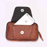 Leather Waist Bag for Men Fanny Pack Belt Bag Money Phone Purse