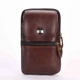Leather Waist Bag for Men Fanny Pack Belt Bag Money Phone Purse