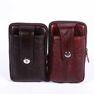 Designer Leather Waist Bag Men Fanny Pack Bum Bag Belt Bag Money Phone Purse