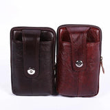Designer Leather Waist Bag Men Fanny Pack Bum Bag Belt Bag Money Phone Purse