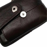 Designer Leather Waist Bag Men Fanny Pack Bum Bag Belt Bag Money Phone Purse