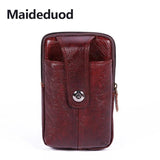 Designer Leather Waist Bag Men Fanny Pack Bum Bag Belt Bag Money Phone Purse