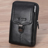 Oil Wax Cowhide Men's Belt Bag Small Travel Fanny Pack