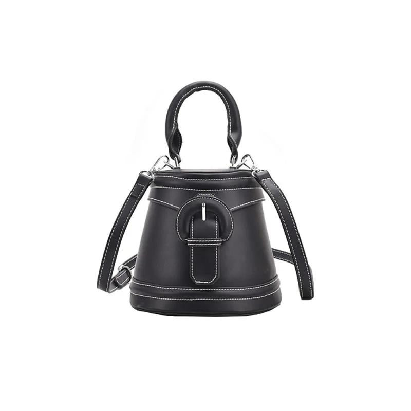 One-shoulder Diagonal Bag Contrast Bucket Bag Mini Handbags