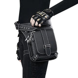 Steampunk Retro Waist Bag PU Biker Shoulder Gothic Messenger Bag