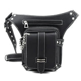 Steampunk Retro Waist Bag PU Biker Shoulder Gothic Messenger Bag