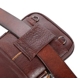 Leather Waist Bag Men's Mobile Phone Bag Outdoor Shoulder Small Bags