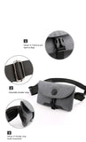 Casual Crossbody Bag for Men USB Charging Waist Chest Bags