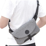 Casual Crossbody Bag for Men USB Charging Waist Chest Bags