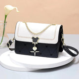 Flap Ladies Shoulder Bag PU Soft Material Chain Bag Birthday Gift