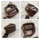 Padded Crossbody Bag Small Winter Tote Purses for Women