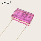 Acrylic Box Party Clutch Small Crossbody Bag