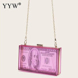 Acrylic Box Party Clutch Small Crossbody Bag