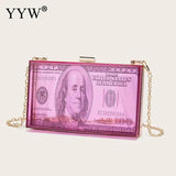 Acrylic Box Party Clutch Small Crossbody Bag