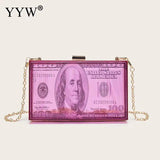 Acrylic Box Party Clutch Small Crossbody Bag