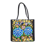 Embroidery Canvas Shoulder Bag Chinese Ethnic Style Tote