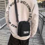 Canvas Shoulder Bag Large Capacity Letter Handbag