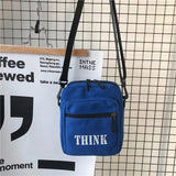 Canvas Shoulder Bag Large Capacity Letter Handbag