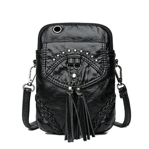 Soft Leather Women Shoulder Bag Mini Crossbody Phone Wallet