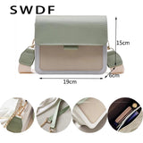 Leather Crossbody Messenger Bag for Women