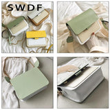 Leather Crossbody Messenger Bag for Women