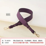 Vintage Wide Leather Crossbody Bag Strap Solid Bandouliere Femme