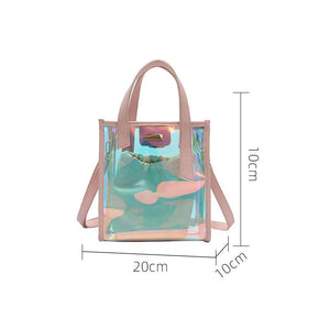 Colorful Tote Bag Laser Composite Shoulder Crossbody Bag