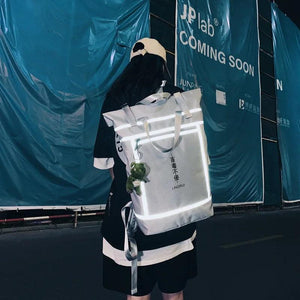 Reflective Student Travel Backpack Large Capacity School Bag