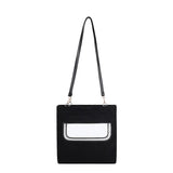 Personalized Name Embroidered Tote Bag for School Travel Purse with Zipper