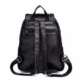 Leisure Women's Backpack Soft PU Leather Handbag Shoulder Bag Travel Schoolbags