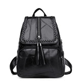 Leisure Women's Backpack Soft PU Leather Handbag Shoulder Bag Travel Schoolbags