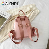 Flower Print Small Backpack Canvas School Bag