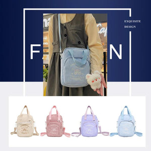 Women Patchwork Corduroy Backpack Casual Large Capacity Handbags