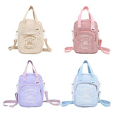 Women Patchwork Corduroy Backpack Casual Large Capacity Handbags
