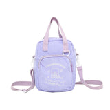 Women Patchwork Corduroy Backpack Casual Large Capacity Handbags