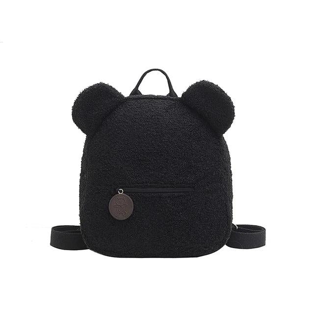 Personalized Brown Bear Backpack Plush Bag
