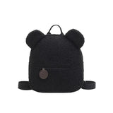 Personalized Brown Bear Backpack Plush Bag