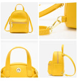 Ladies Pu Sweet Handbag Mini Casual Backpack