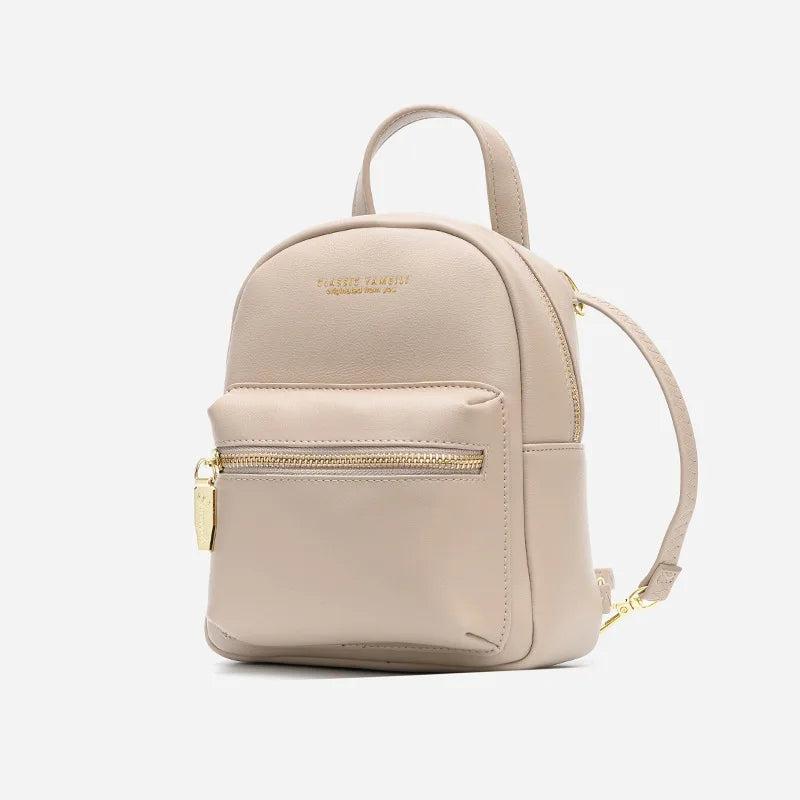 Ladies Pu Sweet Handbag Mini Casual Backpack