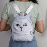 Lightweight 3D Animal Print Schoolbag for Daily Wear