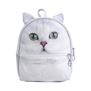 Lightweight 3D Animal Print Schoolbag for Daily Wear