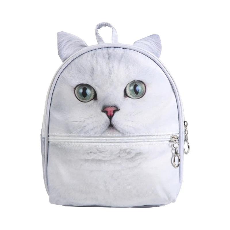Lightweight 3D Animal Print Schoolbag for Daily Wear