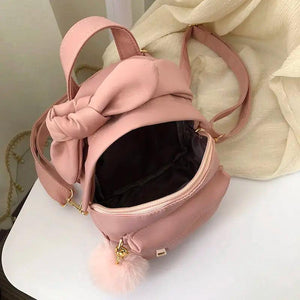 Solid Nylon Water Proof Mini Backpack Crossbody Bag