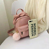 Solid Nylon Water Proof Mini Backpack Crossbody Bag