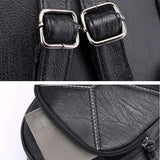 Mini PU Leather Backpack for Teens College School Travel
