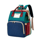 3-in-1 Diaper Bag with Portable Bassinet - Multifunctional Travel Mommy Bag