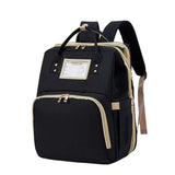 3-in-1 Diaper Bag with Portable Bassinet - Multifunctional Travel Mommy Bag