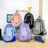 Waterproof Nylon Student Schoolbag Large Capacity Backpack